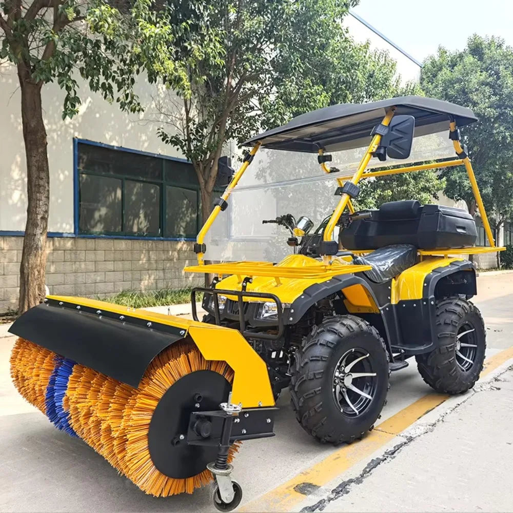 Small Electric Start Motor Snowplow Winter Road Sanitation Snow Clearing Machine