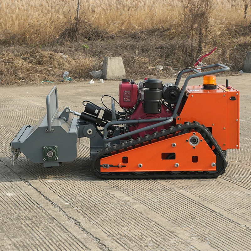 Industrial Grade Remote Tracked Lawn Mower All Terrain Weed Removal Lawn Mower