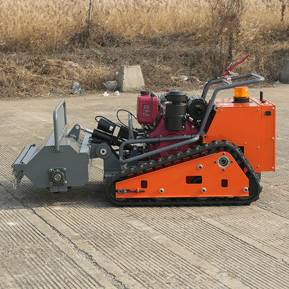 Industrial Grade Remote Tracked Lawn Mower All Terrain Weed Removal Lawn Mower