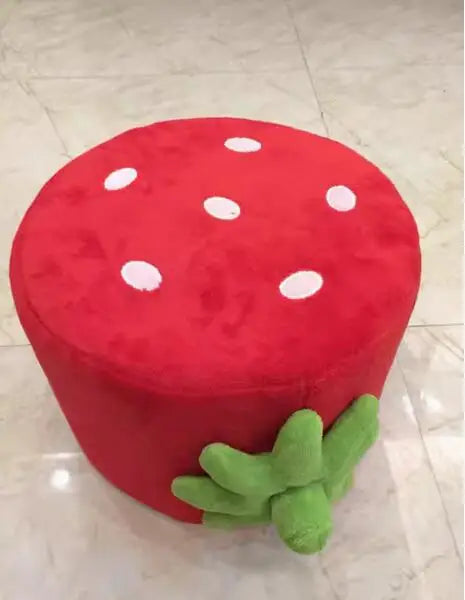 Children's Sofa Chair Reading Corner Kindergarten Small Sofa Combination Area Cute Cartoon Baby Fabric Strawberry Sofa