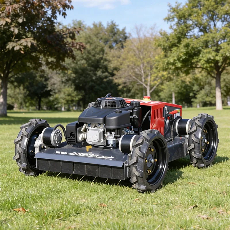 Customized Easy Transport Remote Control Lawn Mower Light Structure Compact Size Convenient  Robot Mower Flail lawn mower robot