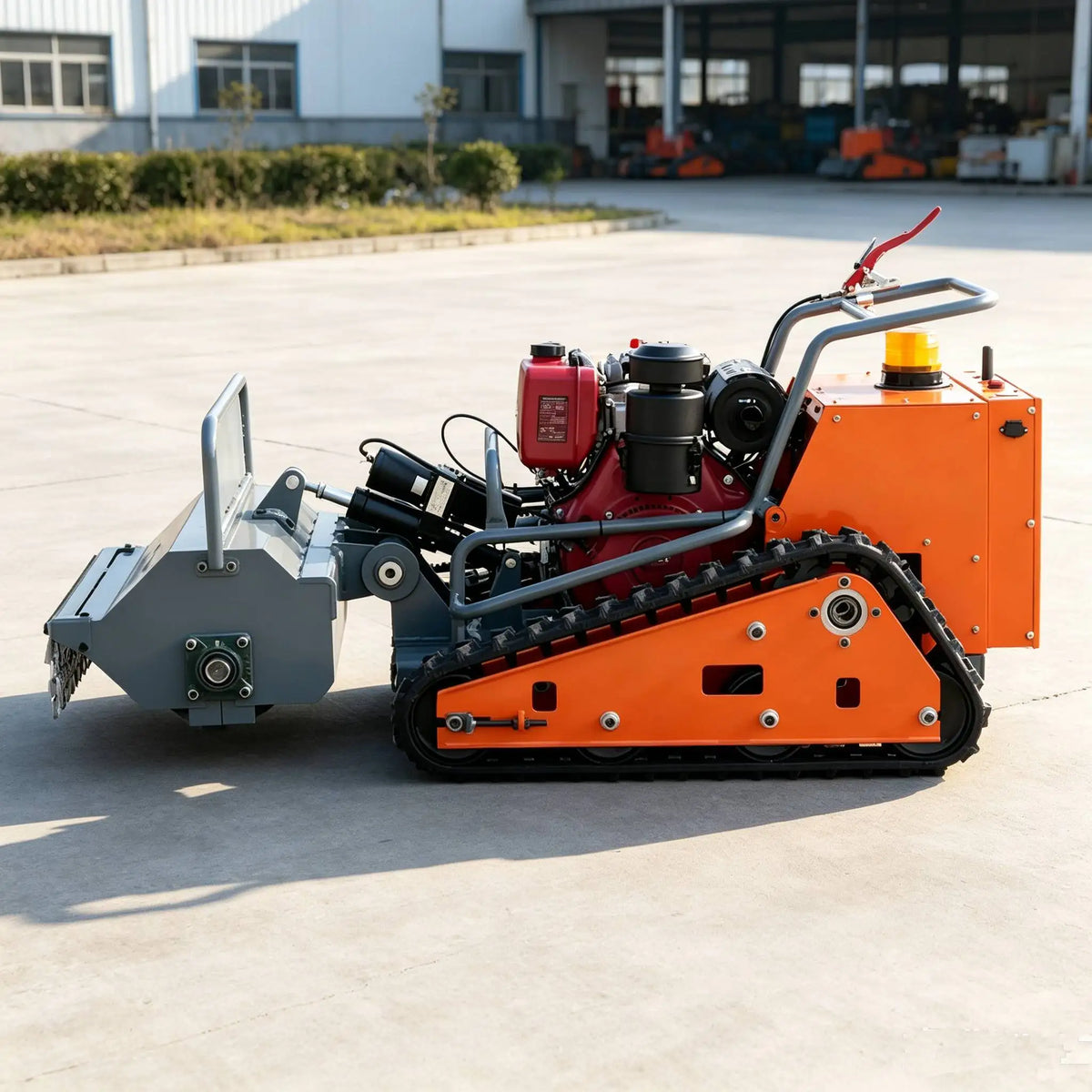 High Efficiency Remote Control Lawn Mower with Mulcher and Grass Catcher for Vineyards Remote Control Lawn Mower Mulcher