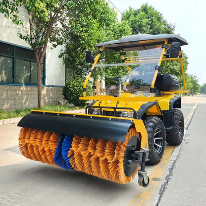 Small Electric Start Motor Snowplow Winter Road Sanitation Snow Clearing Machine