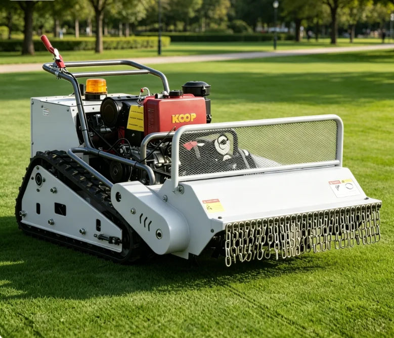 High Efficiency Remote Control Lawn Mower with Mulcher and Grass Catcher for Vineyards Remote Control Lawn Mower Mulcher