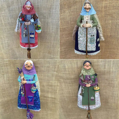 Halloween Kitchen Witch Doll Witch Doll Door Decor Good Luck Charm Home Charming Festive Antique-Inspired Decor Home Decoration