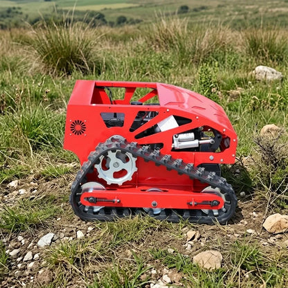 Commercial Remote Control Lawn Mower All Terrain Rubber Tracked Grass Trimmer Lawn Robot Cutter Machine For Garden Orchard Farm