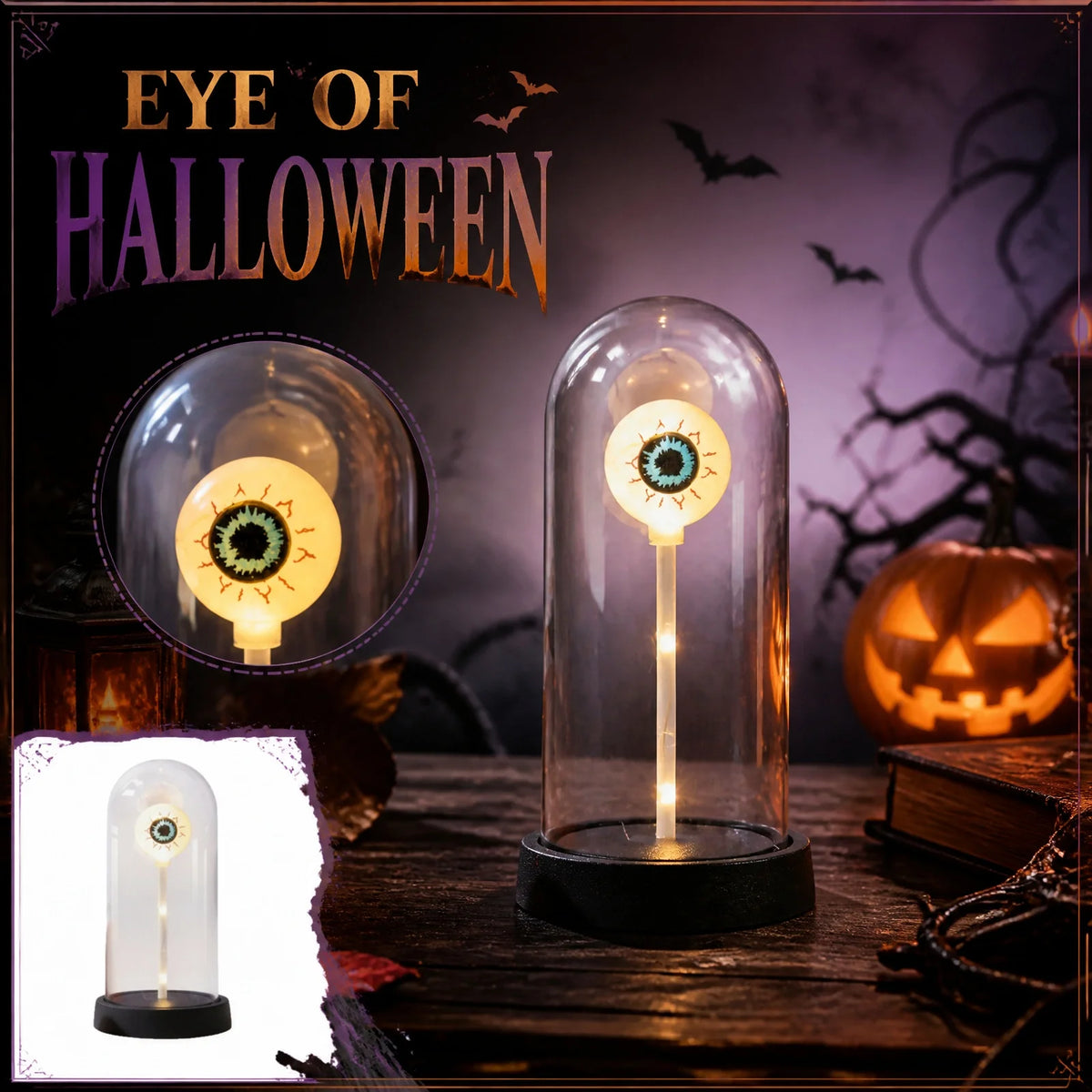 Halloween Lights Decorations Tabletop Props for Party Atmosphere and Scene Setup Decor Halloween Desktop Ornament