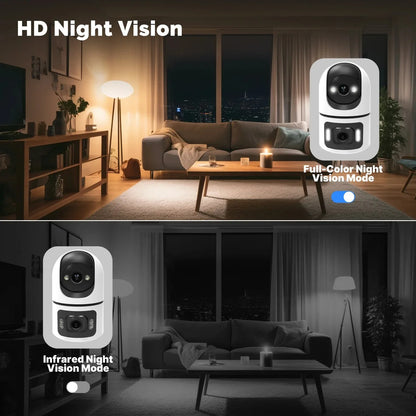 8MP WiFi IP Camera Dual Lens with Adjustable Bracket Security Wireless Surveillance Cameras Onvif 10X Zoom Baby Monitor YOOSEE