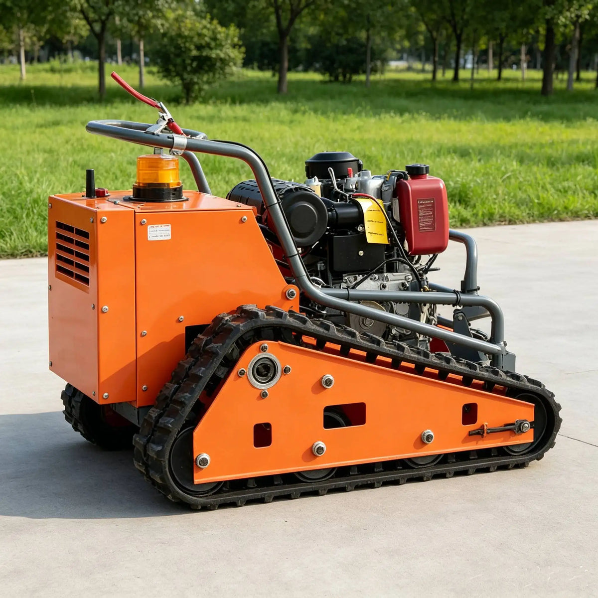 High Efficiency Remote Control Lawn Mower with Mulcher and Grass Catcher for Vineyards Remote Control Lawn Mower Mulcher