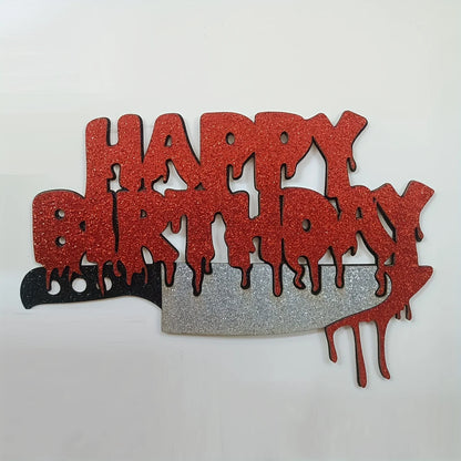 1pc Spooky Halloween Horror Cake Decor - Unique centerpiece for a Scary Sweet Treat