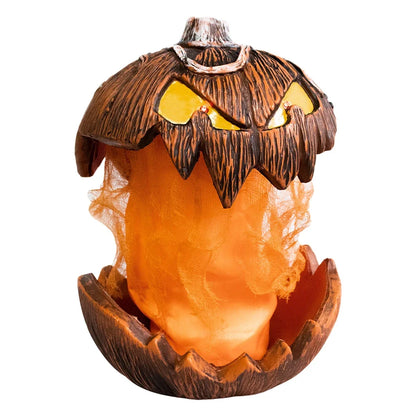 Halloween Pumpkin Animated Decor,Noise Activated Talking and Lifting,Creates Spooky Atmosphere for Halloween Party Decoration