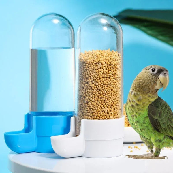 Pet Bird Feeder & Water Station