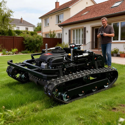 800mm High Efficiency Automatic Lawn Mower with Remote Control for Slope Gardens Easy Home Customized Machine