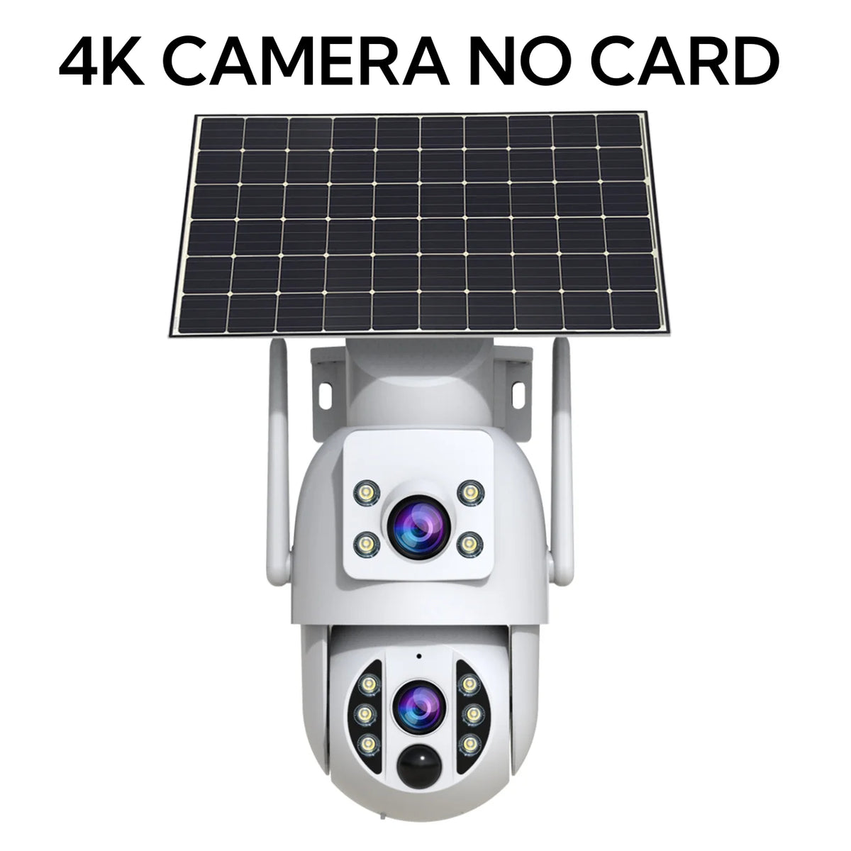 JOOAN 4K Outdoor WiFi Solar Camera Dual Lens Human Detect Night Vision Low Power Battery Camara Security Video Surveillance