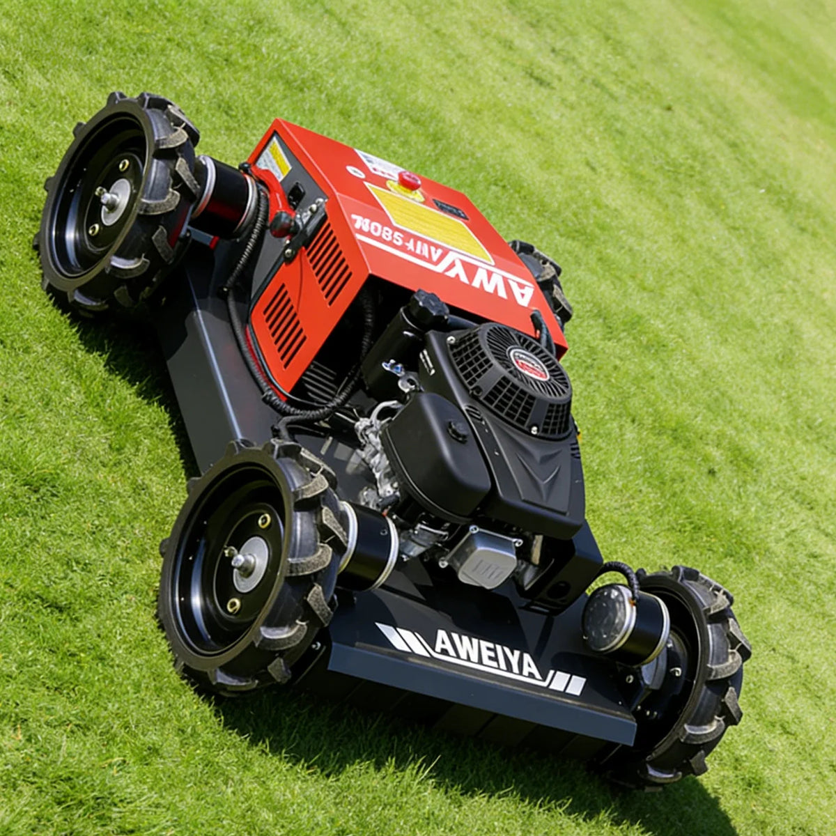 Customized Easy Transport Remote Control Lawn Mower Light Structure Compact Size Convenient  Robot Mower Flail lawn mower robot