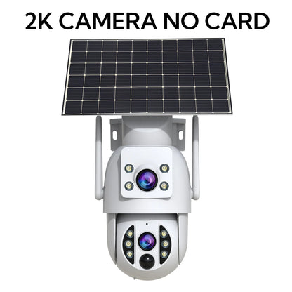JOOAN 4K Outdoor WiFi Solar Camera Dual Lens Human Detect Night Vision Low Power Battery Camara Security Video Surveillance