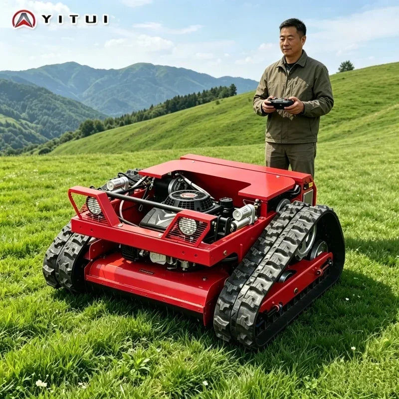 Ce Euro 5 Crawler Lawn Mower, Remote Control Self Propelled, Automated Grass Mower, Customized Supported With Fast Shipping
