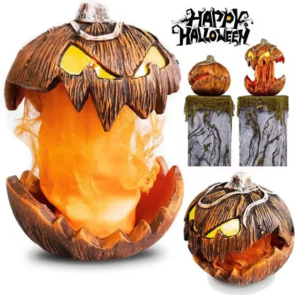 Halloween Pumpkin Animated Decor,Noise Activated Talking and Lifting,Creates Spooky Atmosphere for Halloween Party Decoration