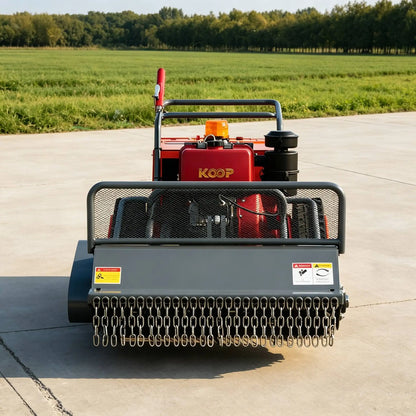 High Efficiency Remote Control Lawn Mower with Mulcher and Grass Catcher for Vineyards Remote Control Lawn Mower Mulcher