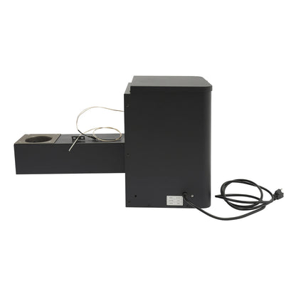 Pellet Smoker Hopper Assembly Kit, Precision Temperature Control 180-450℉ Dual-Functional Wind Mechanism for Yard Garden Camping