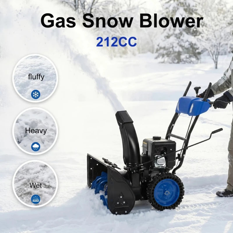 Customized 2 Stage Powered Snow Blower with 40FT Throwing Distance Snow Removal Thrower Snowthrower Snow Throwing Machine