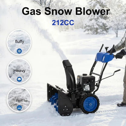 Customized 2 Stage Powered Snow Blower with 40FT Throwing Distance Snow Removal Thrower Snowthrower Snow Throwing Machine