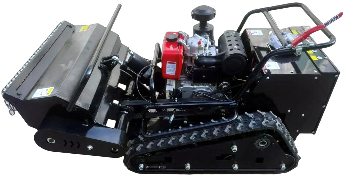 High Efficiency Remote Control Lawn Mower with Mulcher and Grass Catcher for Vineyards Remote Control Lawn Mower Mulcher