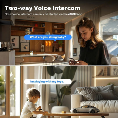 8MP WiFi IP Camera Dual Lens with Adjustable Bracket Security Wireless Surveillance Cameras Onvif 10X Zoom Baby Monitor YOOSEE