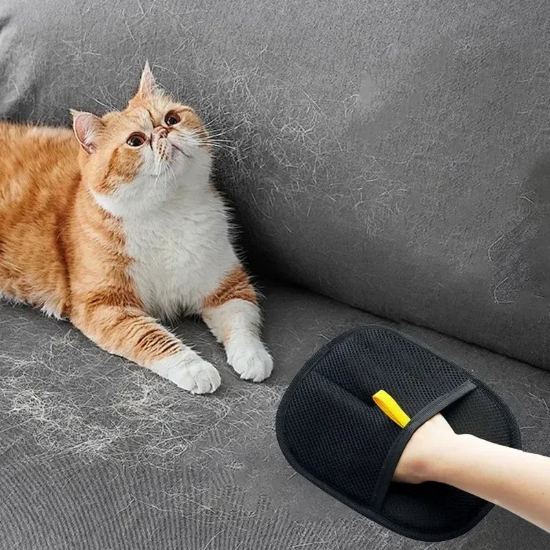 Pet Hair Removal Gloves for Dogs & Cats