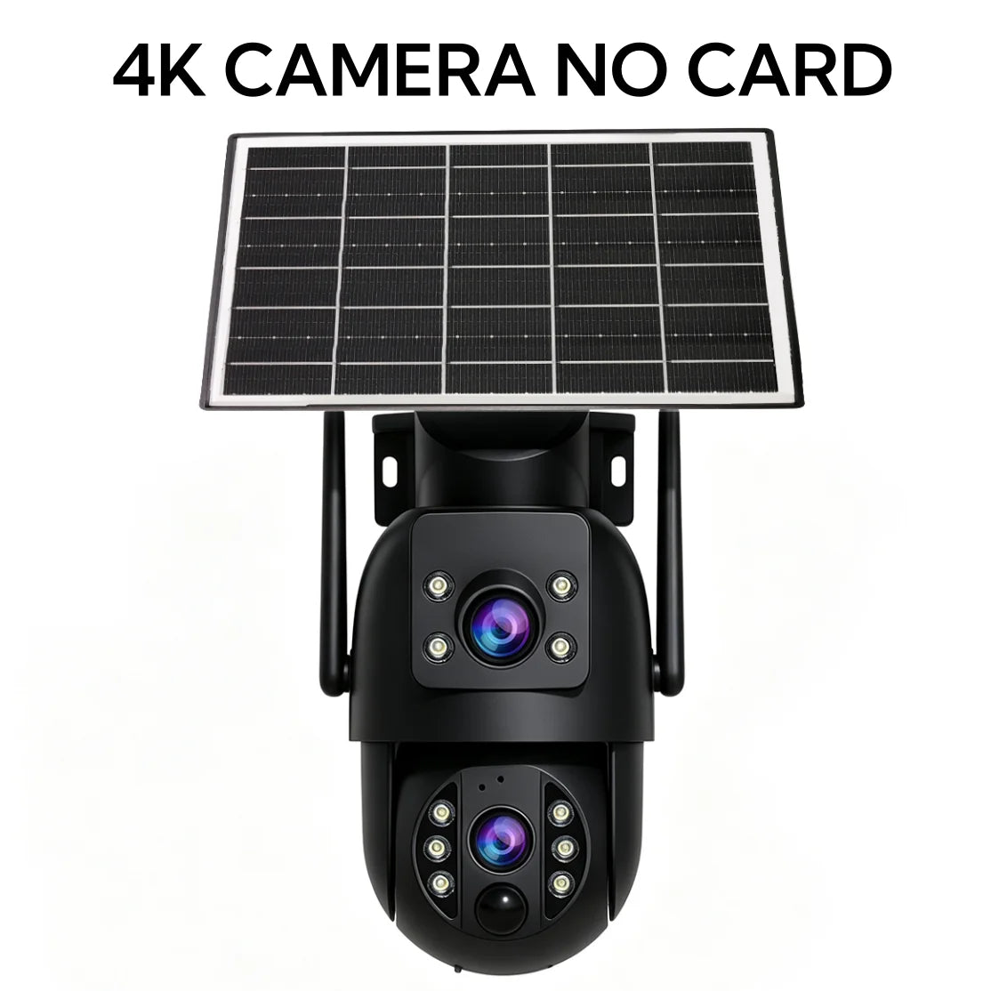 JOOAN 4K Outdoor WiFi Solar Camera Dual Lens Human Detect Night Vision Low Power Battery Camara Security Video Surveillance