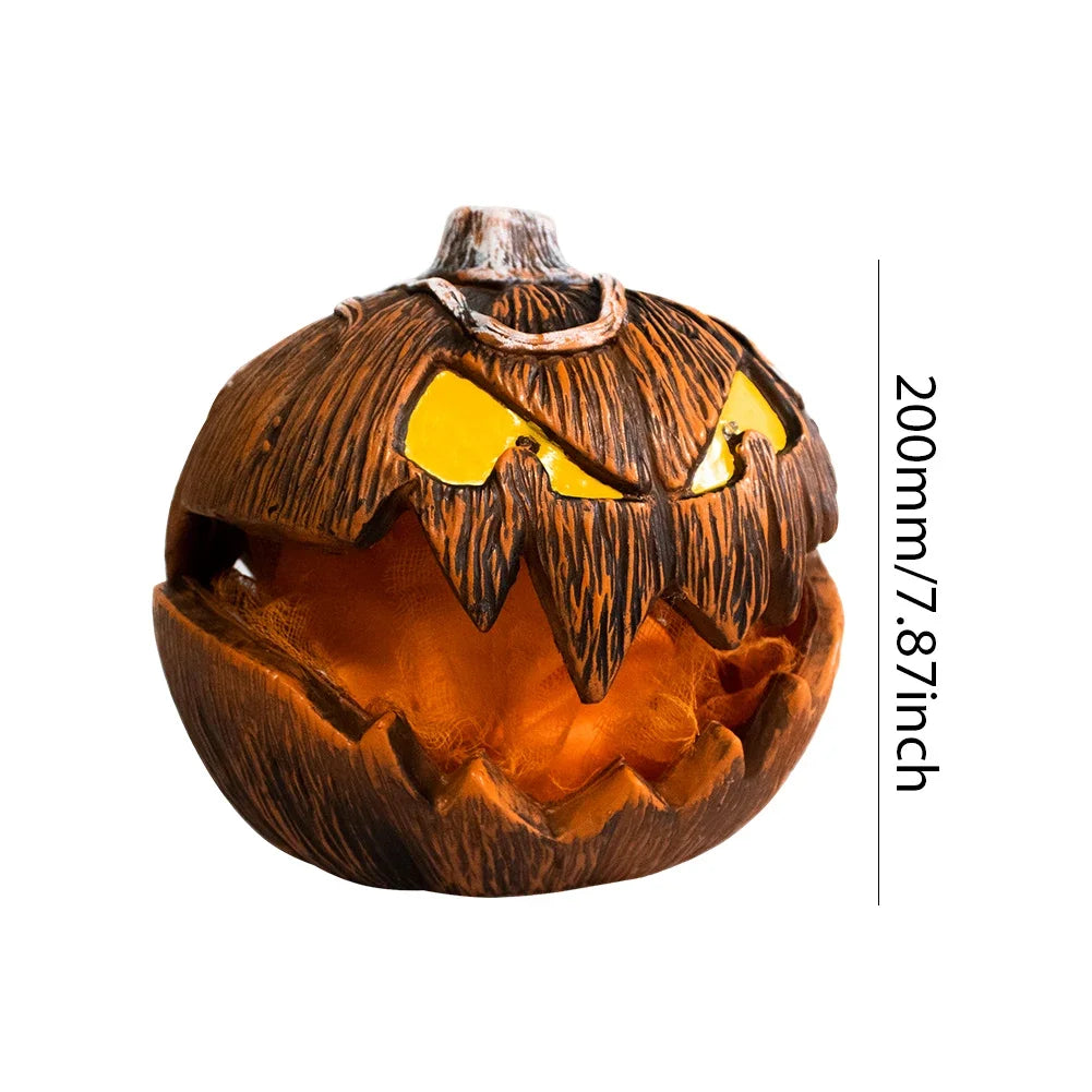 Halloween Pumpkin Animated Decor,Noise Activated Talking and Lifting,Creates Spooky Atmosphere for Halloween Party Decoration