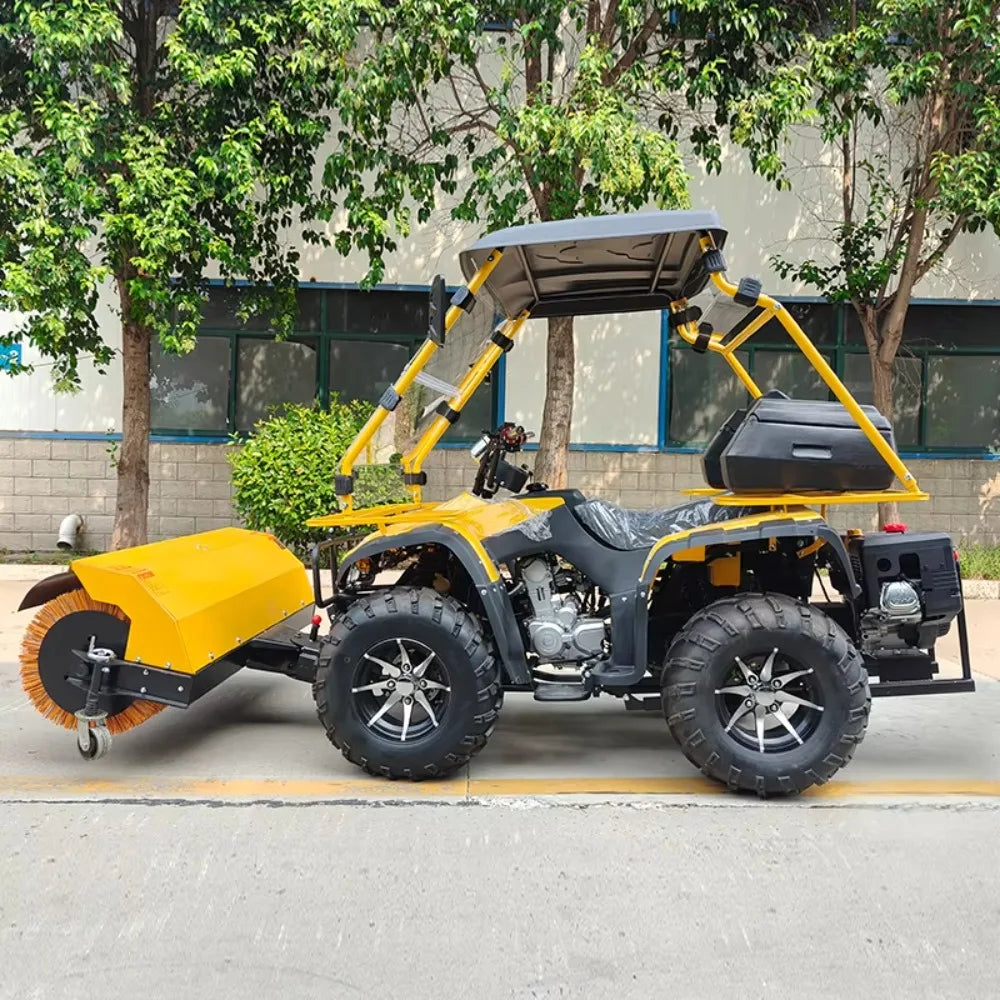 Small Electric Start Motor Snowplow Winter Road Sanitation Snow Clearing Machine