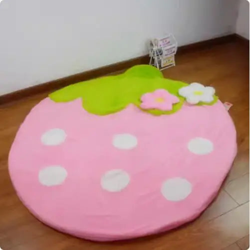 Children's Sofa Chair Reading Corner Kindergarten Small Sofa Combination Area Cute Cartoon Baby Fabric Strawberry Sofa