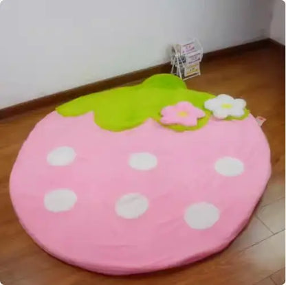 Children's Sofa Chair Reading Corner Kindergarten Small Sofa Combination Area Cute Cartoon Baby Fabric Strawberry Sofa
