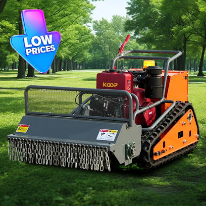 Industrial Grade Remote Tracked Lawn Mower All Terrain Weed Removal Lawn Mower
